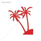 Vinyl Sticker Decal Drink Store Restaurant Atv Car Garage bike recreation honeymoon holiday sandal (9 X 8,03 Inches) Red