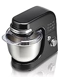 Hamilton Beach 300 Watt Professional Stand Mixer 7 Speeds with NEW Planetary Mixing Technology, Features 4 Quart Stainless Steel Bowl, Dough Hook, Whisk and Flat Beater, Non-Slip Feet Included