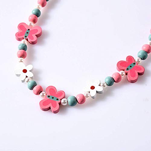 Kind-Karikatur-Halskette Bunte Tier Kid Schmuck Blumenperlen Mode Armband-Zusätze Mengonee – Bild 2