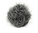 Flair Hair Sun Visor Cap with Fake Hair Wig Novelty Baseball Cap Black Grey