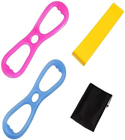 MOSERIN Resistance Booty Band, Exercise Belt Workout System,Booty Kit Belt Targeted Program to Build, Tone & Sculpt a Brazilian Butt Lift, Strong Band works Glutes & Gets Results,2 Pack (Blue & Pink)