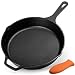 Legend Cast Iron Skillet 12 Inch | EXTRA LONG HANDLE For Better Grip | Cast Iron Pan For Frying, Cooking, Baking On Induction, Electric, Gas & In Oven | Lightly Pre-Seasoned, Gets Better With Each Use