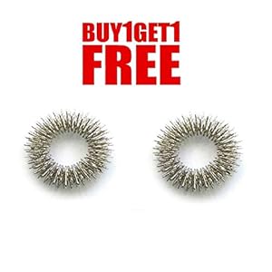 Cybercity Marketing Acupressure Massage Sujok Ring Finger Flexible Massager