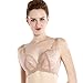 Leutus Women's Isabella Embroidered Lace Supportive Plunge Bra 38C Mauve