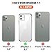 Meifigno Clear Designed for iPhone 11 Case [Certified Military Protection] [Anti-Yellow], Transparent Hard PC with Soft Edges, Protective Case Compatible with iPhone 11 6.1 Inch (2019)