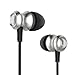 UiiSii US60 Bamboo Earphones in-Ear Earbuds Headphones with Microphone Corded Headset (Black)