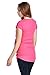 LaClef Stripe Peeking Cute Baby Maternity Funny Print Tee Pregnant Shirt (Large, Fuchsia)