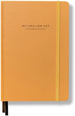 Minimalism Art | Premium Notebook Journal (A5 - Classic, Squared, Golden Yellow)