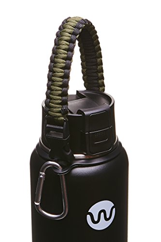 WaterFit Paracord Carrier Strap Cord with Safety Ring and Ca