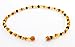 Amber Crown Teething Necklace for Babies, Multi-color