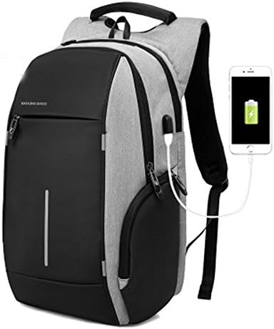 Backpack For Men,Waterproof Anti-thef Big Travel Shooulders Bag, Mens Fashion School Bagpacks (Grey)