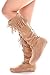 Lolli Couture Young Aloud FAUX SUEDE MOCCASIN STYLE FRINGE BOOT