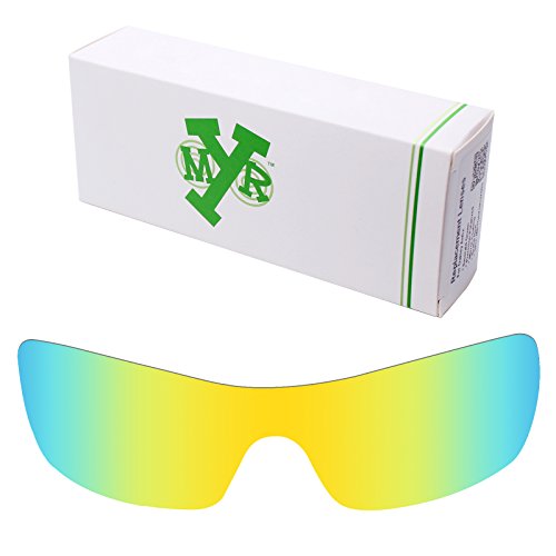MRY Anti-Scratch POLARIZED Replacement Lenses for Oakley Batwolf Sunglass - Opt (24K Gold - Polarized, 0)