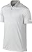 NIKE Men's Dry Victory Stripe Polo, Pewter Grey/White, Medium