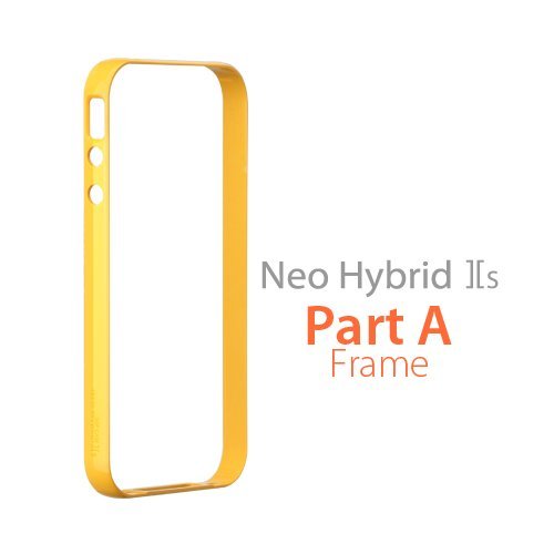 SPIGEN SGP Neo Hybrid 2S Frame ONLY for iPhone 4 / 4S [Part A Only] Mix & Match Style, Make Your Own Case-[Reventon Yellow]