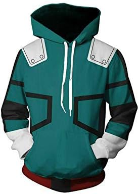 3D Hoodie Boku No Hero Academia My Hero Academia Izuku Midoriya Hoodies Cosplay Costume Training Jacket Unisex