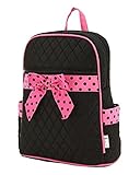 Belvah Quilted Solid Pattern Medium Backpack Style Handbag (11 x 13 x 4.5)- Choice of Colors