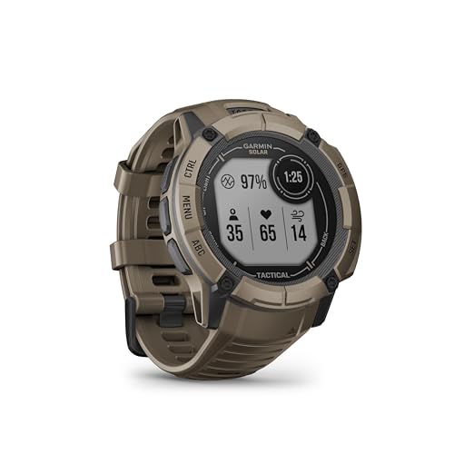 Garmin Instinct 2X Solar Tactical, 50 mm, Multisport-Smartwatch, Olivgrün