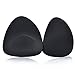 Double Scoop Triangle Bra Pads Inserts Breast Shapers, Sexy B/C Cup Size In Black + Free Tape
