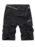 Shorts for Men Hiking Casual Quick Dry, Lightweight Tatical with Pockets Zipper Pockets,Camping, Travel