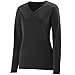 Augusta Sportswear Women's Standard Long Sleeve Wicking t-Shirt, Black, Small