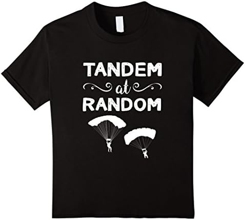 Kids Tandem at Random Skydiving T-Shirt 6 Black