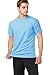 anfilia Men's Rash Guard Short Sleeve Swim Shirts Sportwear Loose Fit UPF 50+