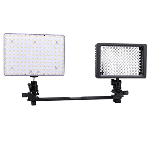 Lightdow Dual Flash Bracket Tripod Mount for 1/4