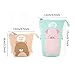 iSuperb Cartoon Telescopic Stand Up Pencil Case Pen Bag Cute Animal Office Student Stationery Bag Cosmetic Organizer Pouch (Pink pig)