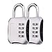 SEPOX Resettable Combination Travel Padlock,Luggage Padock, 4 Digit Combination Padlock for Suitcase, Travel Bag, and Gym Lockers, Filing Cabinets, Toolbox, Case,Pack of 2
