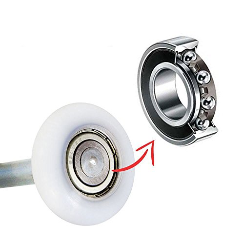 Durable 2" Nylon Garage Door Rollers 6200ZZ 4" Stem Hardware Accessories Set of 12 - Thumbnail 2