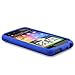 Blue Rubberized Snap-On Hard Skin Case Cover for HTC Droid Incredible 2 6350 by Electromaster