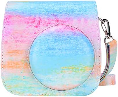 Goocor Instax Mini 9 Camera Case for Fujifilm Instax Mini 9 / Mini 8 / Mini 8+ / Instant Camera with Adjustable Strap (Oil color)