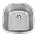 Naiture 19" Stainless Steel D-Shape Stainless Steel