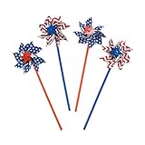 Jumbo American Flag Pinwheels, 36 Pieces, 4th of