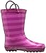 Western Chief Unisex-Child Waterproof Printed Rain Boot with Easy Pull on Handles, Blossom Cutie, 9 M US Toddler