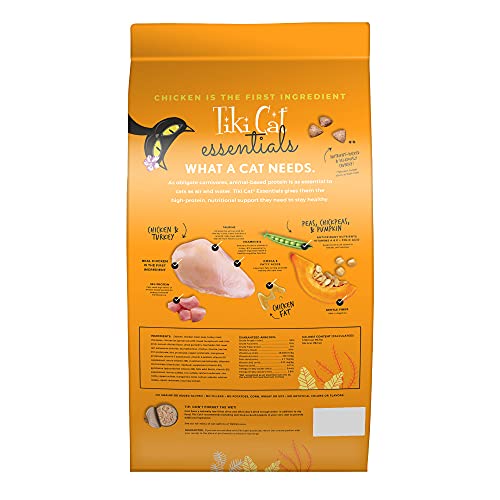 Tiki Cat Essentials High Protein, Complete and Balanced Dry Food for