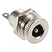 E-outstanding 5-Pack DC-099 5.5 mm x 2.5mm 30V 10A DC Power Jack Socket,Threaded Female Panel Mount Connector Adapter