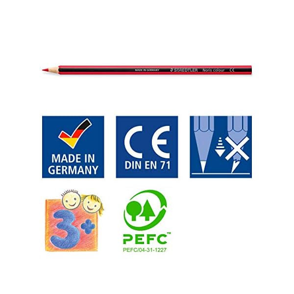 STAEDTLER 185 CD36 Noris Colour Pencil - 36 Assorted Colours (Pack of 36)