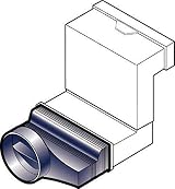 Timloc Ducting Adaptor 100mm for Underfloor Telescopic Vent 1205 view 4