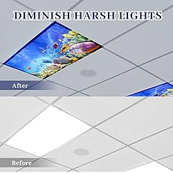 Patelai 8 Pack Fluorescent Light Covers for Ceiling