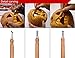 FATHER.SON 8PCS Halloween Pumpkin Carving Tools Kit & 2 LED Candles light & 100 Stencils Ebook & Instructions Packing With Stylish Pen Bags, Jack-O-Lanterns Professional DIY Stainless Steel Set