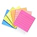 Sticky Notes with Lines 3 inch X 3 inch 6 Assorted Bright Color Lined Self-Stick Notes, 80 Sheet/Pad 6 Pads/Pack Easy Post Individual Package
