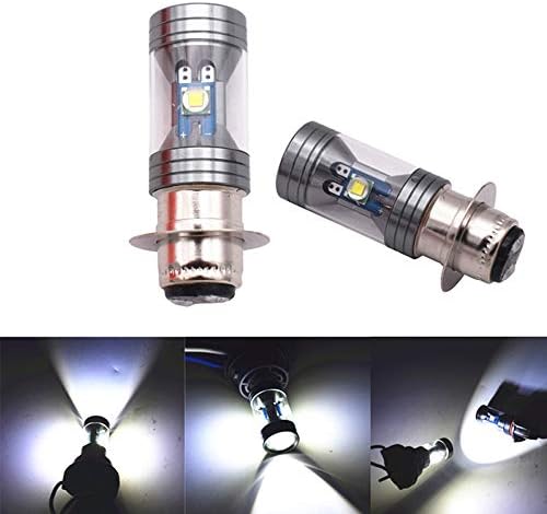 Haichen 2 Pieces White 3SMD 30W CREE Super Bright High Power Break Back up Parking Reserve Tail Lights, CREE Chip 6500K White (H6M/P15D)
