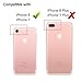 iPhone 7 Case, Hepix Cherry Blossom Floral Print Clear Case TPU Soft Protective Transparent Back Cover [4.7 inch]