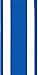 WebbingPro(TM) Blue Stripe Lawn Chair Webbing 2 1/4 Inch Wide 100 Feet Long Roll