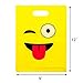LOUHUA Pack of 100 Emoji Party Favor Gift Candy Bags Bulk for Boys Girls Kids Party Supplies Favors (20 pcs per style)