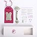 Prime Jade Roller and Gua Sha Beauty Tool Set – Face, Eyes, Neck and Body Massager – Premium 100% Real Jade Stone for Massaging, Scraping – Anti Aging Facial Skin Care Kit