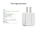 Fenergy Portable 5W / 1A Power Adapter with 3 Feet / 1 Meter 8Pin Nylon Braided USB Charging Cable Compatible with Phone iPad iPod- (3 Pack)