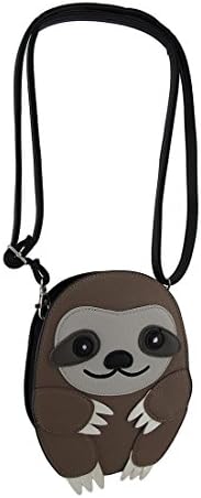 Adorable Sleepyville Critters Three Toed Sloth Cross Body Purse